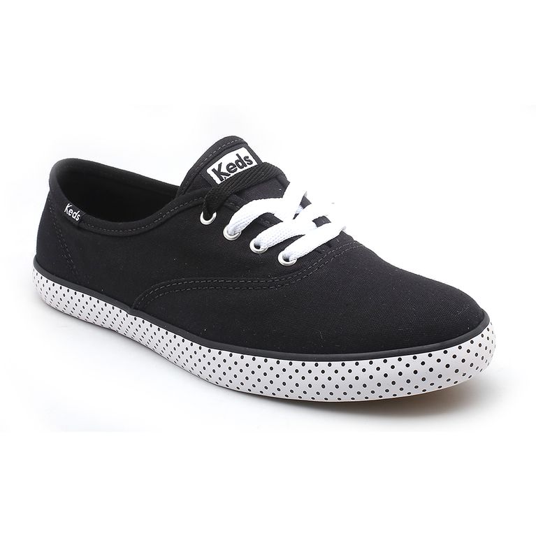 keds couro preto