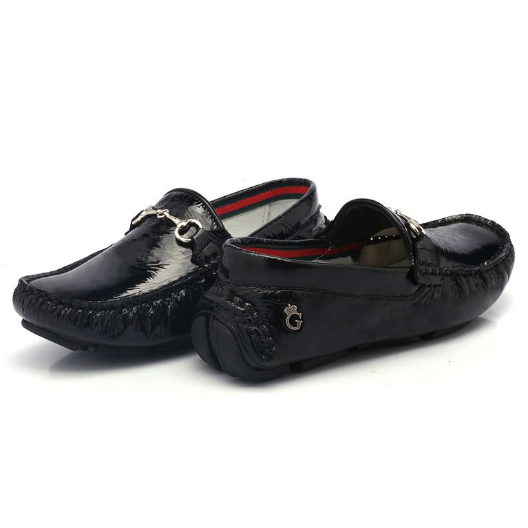 mocassim preto verniz feminino