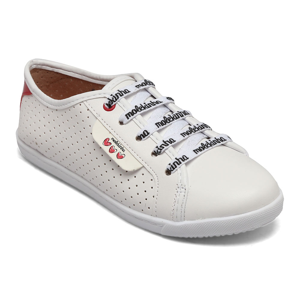 tenis molekinha vermelho