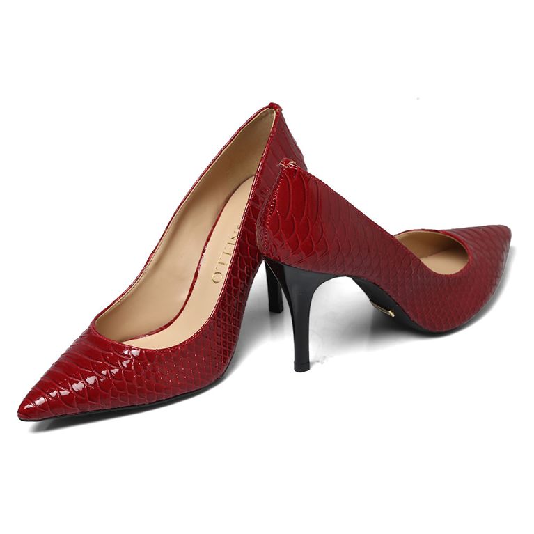 scarpin cecconello vermelho