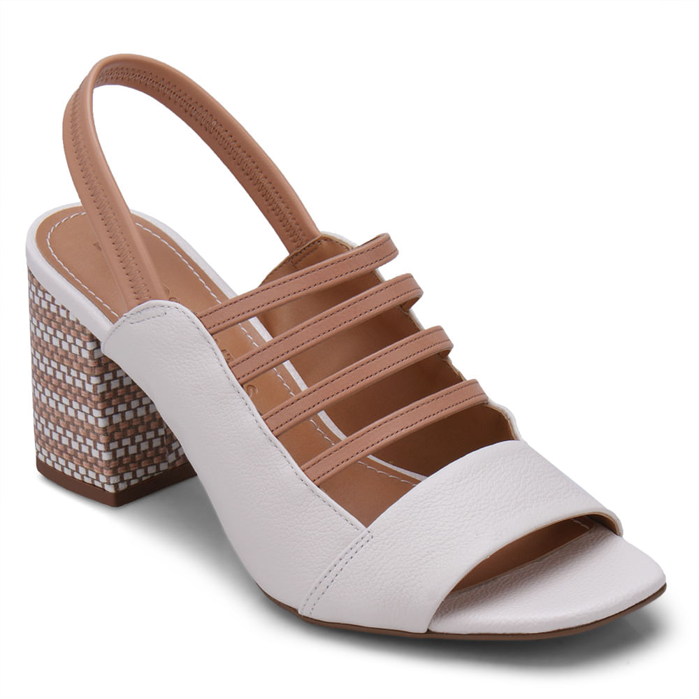 sandalia branca loucos e santos