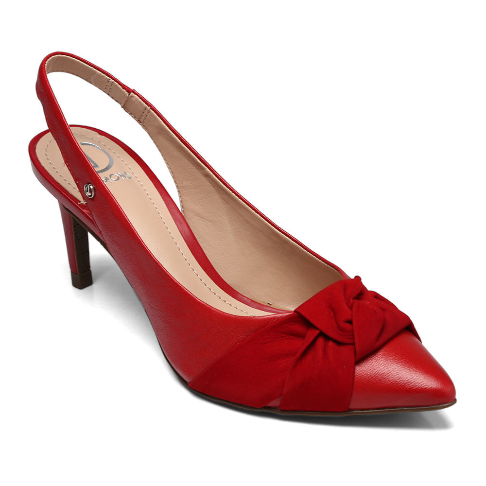 scarpin vermelho dumond